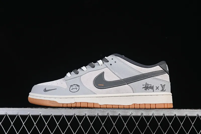 All Categories Nk Air Force 1 Air Force Series Nk Air Force 1 Low Air Force Low Nike SB Dunk Low Joint Graphite Gray High-end Customized Low-top Casual Shoes SG6688-006